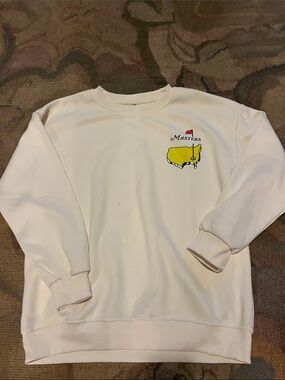 Masters Cream Crewneck Sweatshirt Amen Corner - Size M